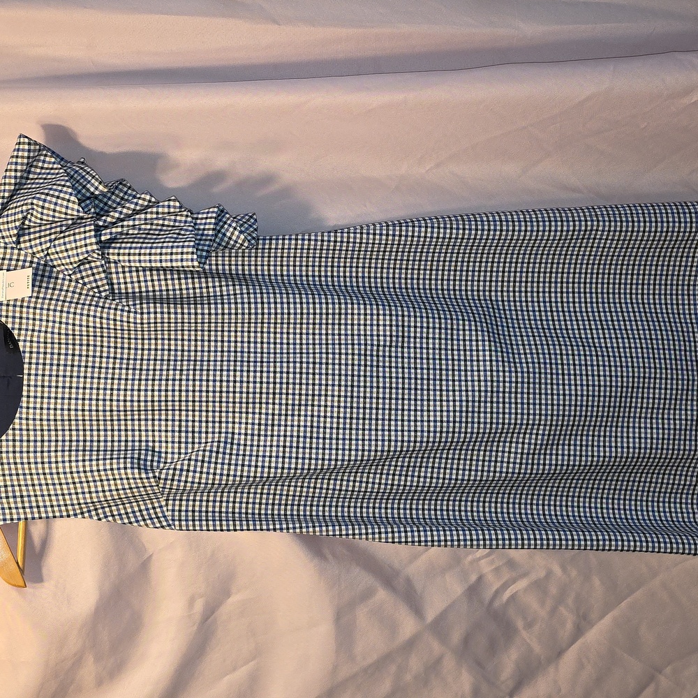 Banana Republic Navy Check Petite Dress 2P (Christina #9)